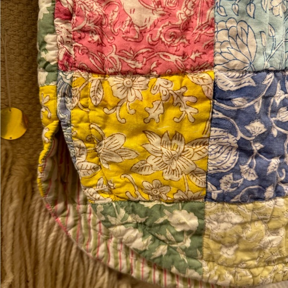 Patchwork Quilted Oversized Multicolor Jacket - Picture 9 of 11